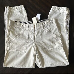 J. Crew Women’s White Cotton Cargo Pants Size 8